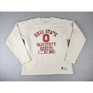 Champion THICK Ohio State Buckeyes Football Jersey shirt‎ Vintage Look OSU XXL